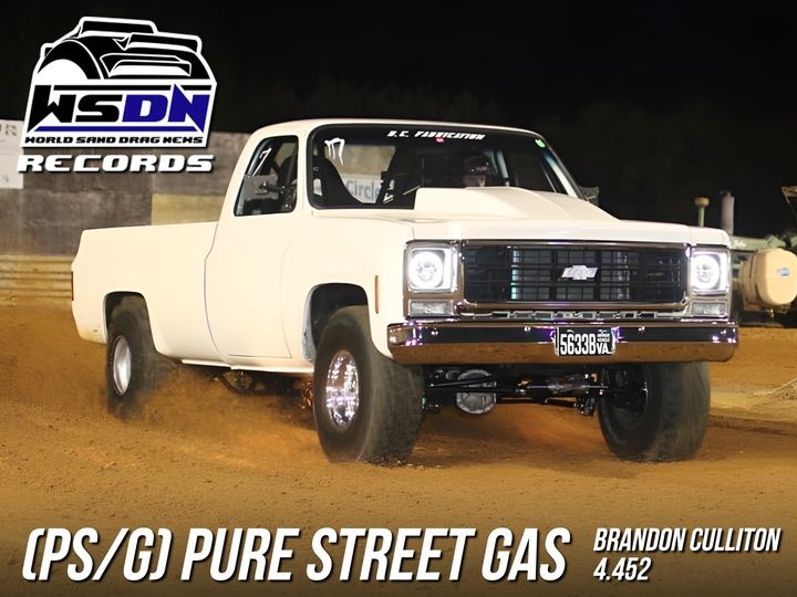 Brandon Culliton takes over the PS/G Pure Street Gas Record